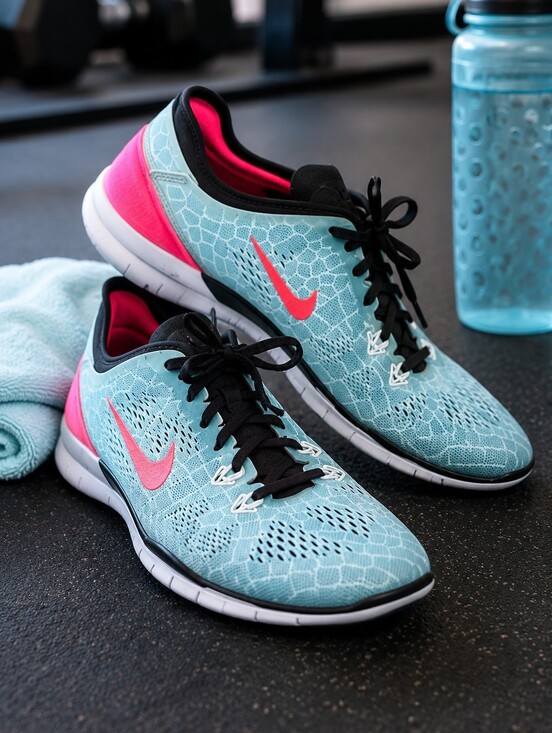 Nike Shoes - Nike Free 5.0 TR Fit 5 Print Women's Training Shoes Size 6.5 Blue Pink Athletic